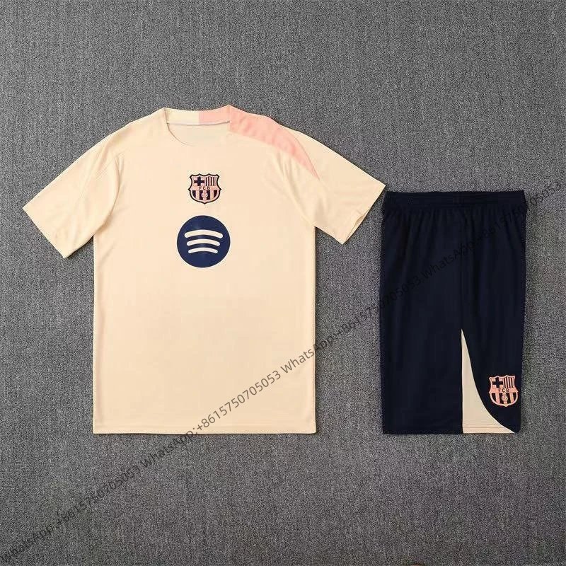 Unbranded Matching Sets Short-Sleeve Football Training Kit — 2526 Basami Yellow