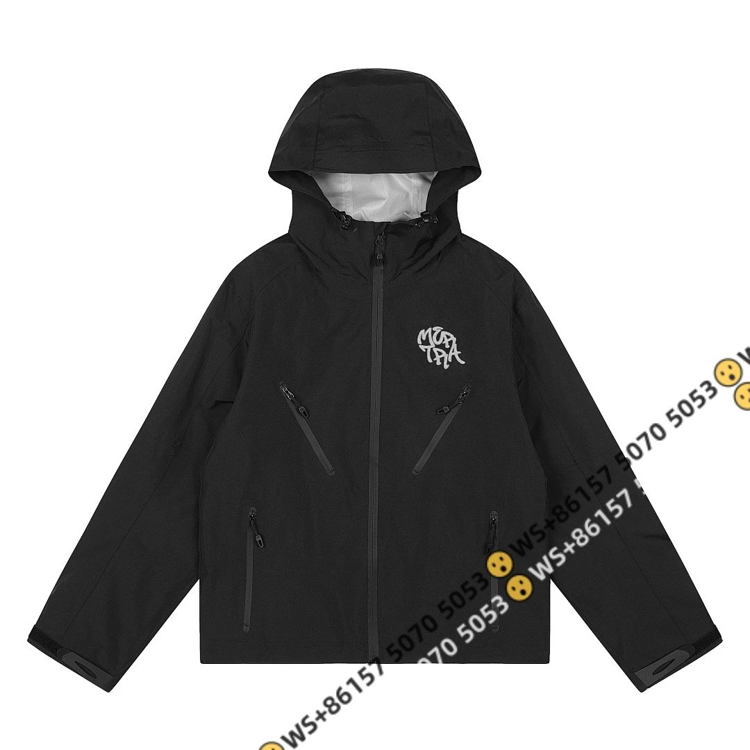 AAS Hoodies & Sweatshirts Color-block pullover hoodie — H 018 Black windbreaker