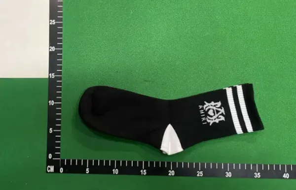 Amiri Sport Stripe Sock Black/White Socks - 1
