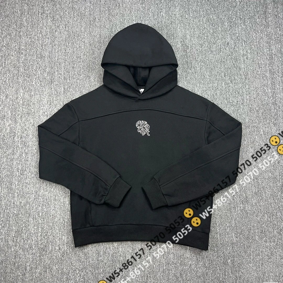 AAS Hoodies & Sweatshirts Color-block pullover hoodie — 2008 Black top