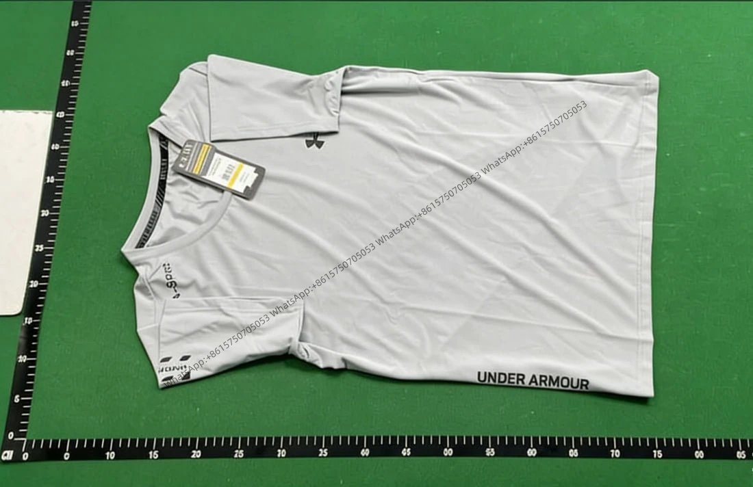 Grey short sleeved shirt
