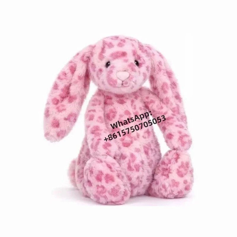 Pink Leopard Bunny 31cm