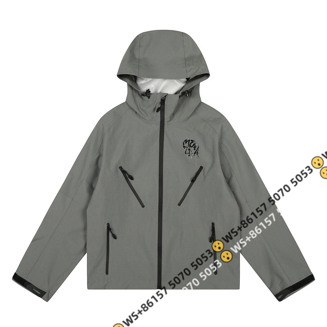 AAS Hoodies & Sweatshirts Color-block pullover hoodie — H 018 Charge suit gray green