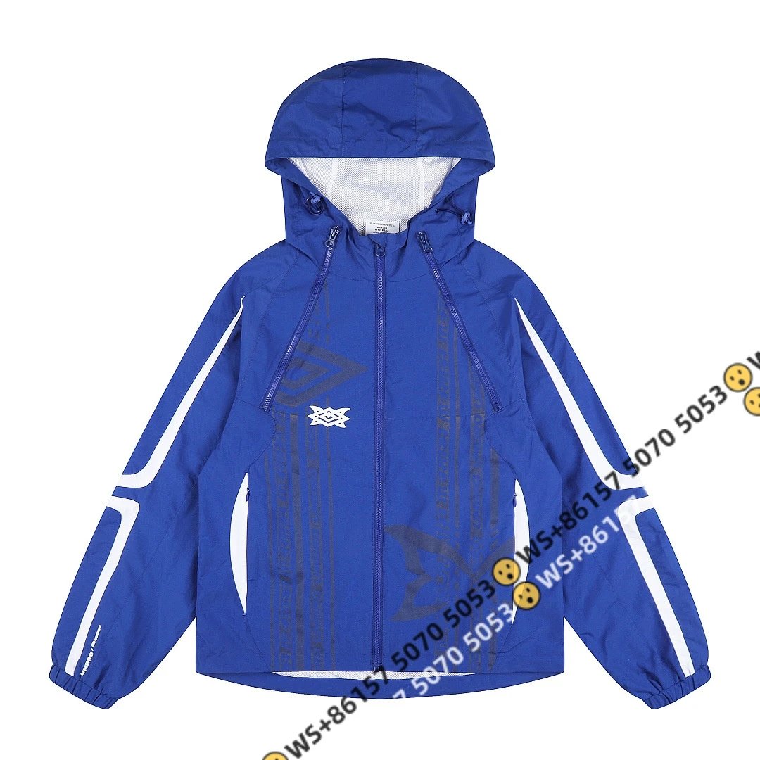 AAS Hoodies & Sweatshirts Color-block pullover hoodie — H036 Blue