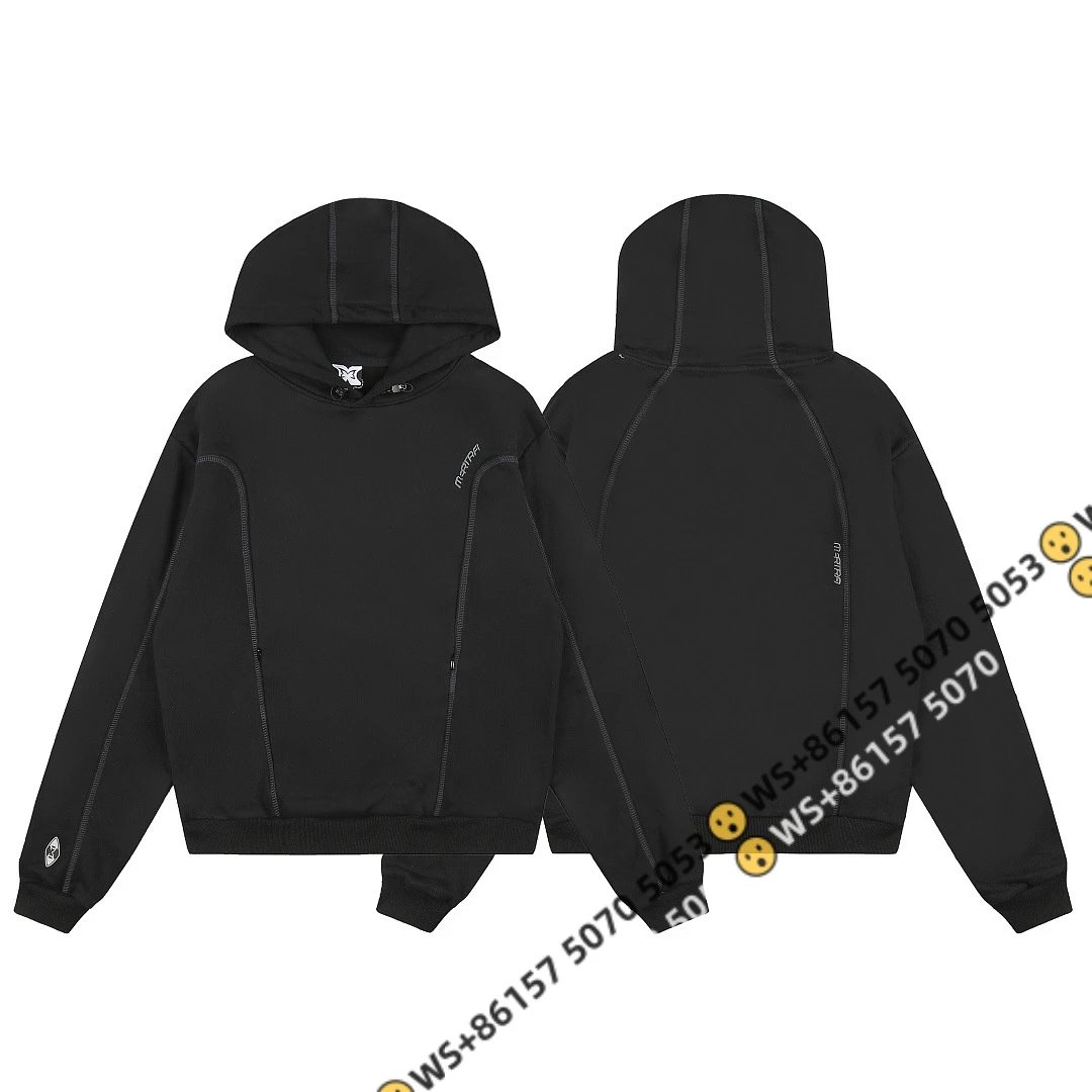 AAS Hoodies & Sweatshirts Color-block pullover hoodie — H 081 Black top