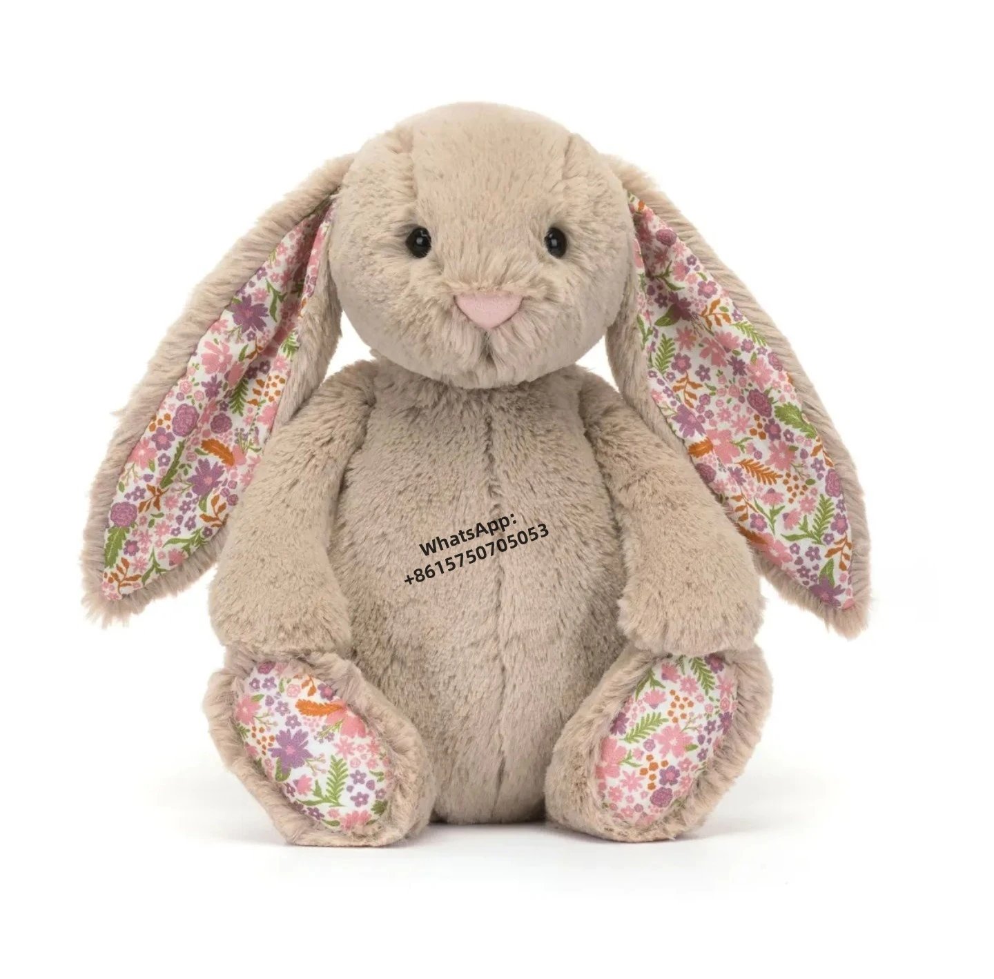 Floral Bunny Brown 31cm