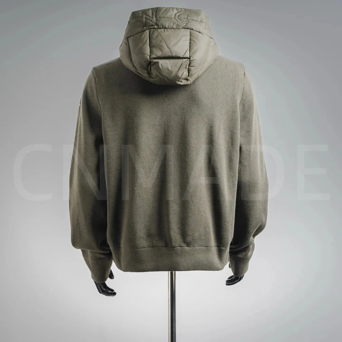 MCM0ncler针织拼接连帽羽绒服 2