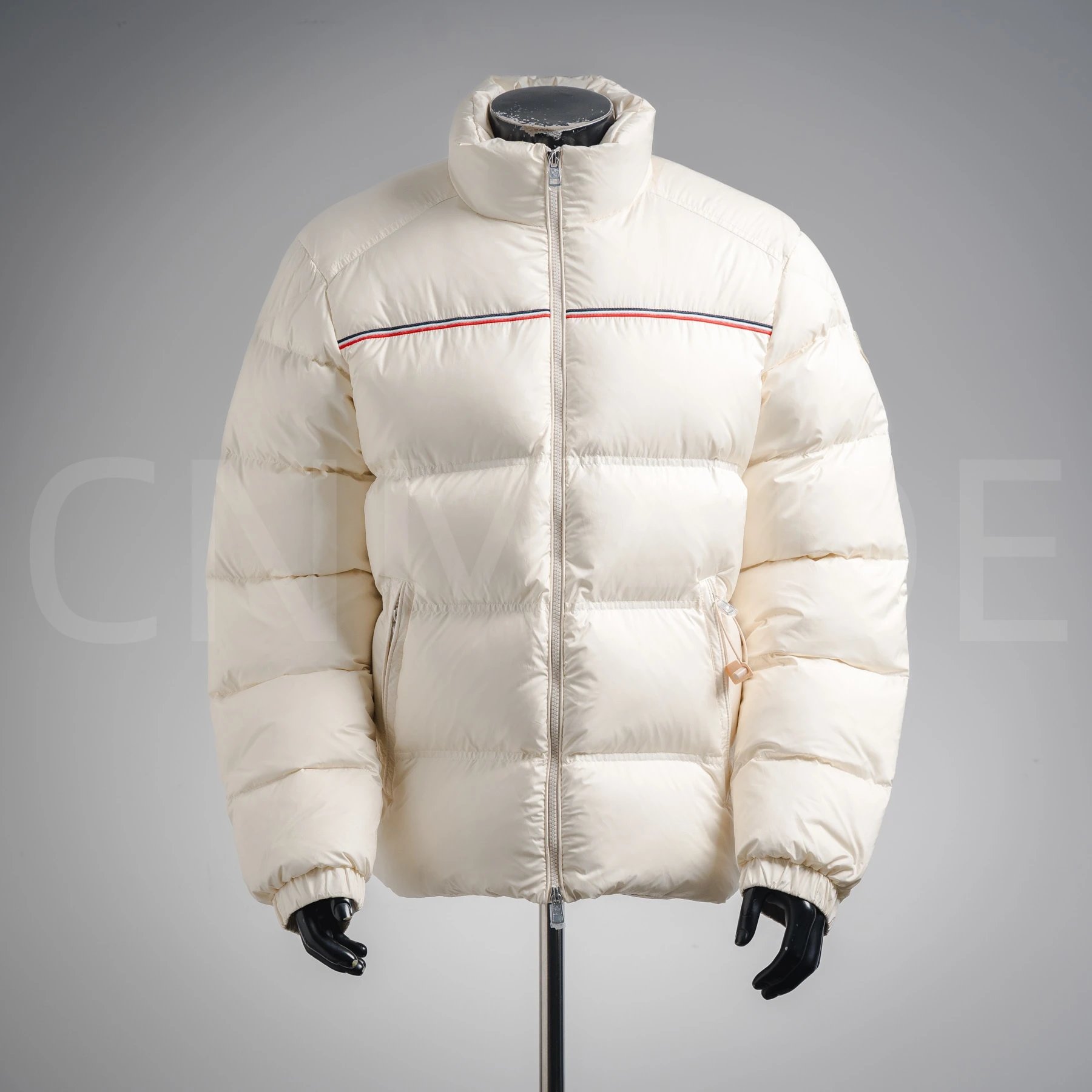 MC M0ncler三色线条羽绒服