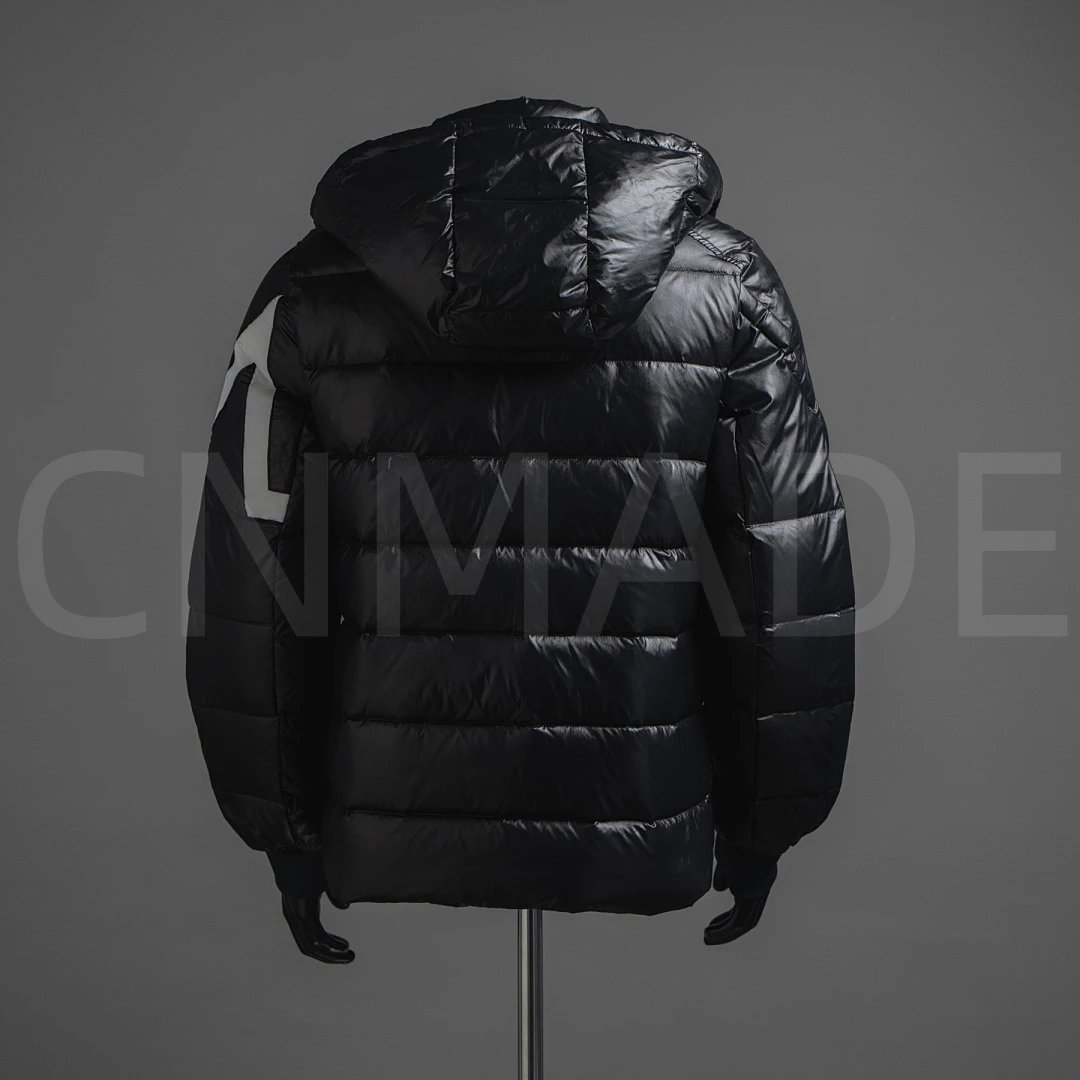 MCM0ncler22Fw corydale双峰款条纹连帽羽绒服 2