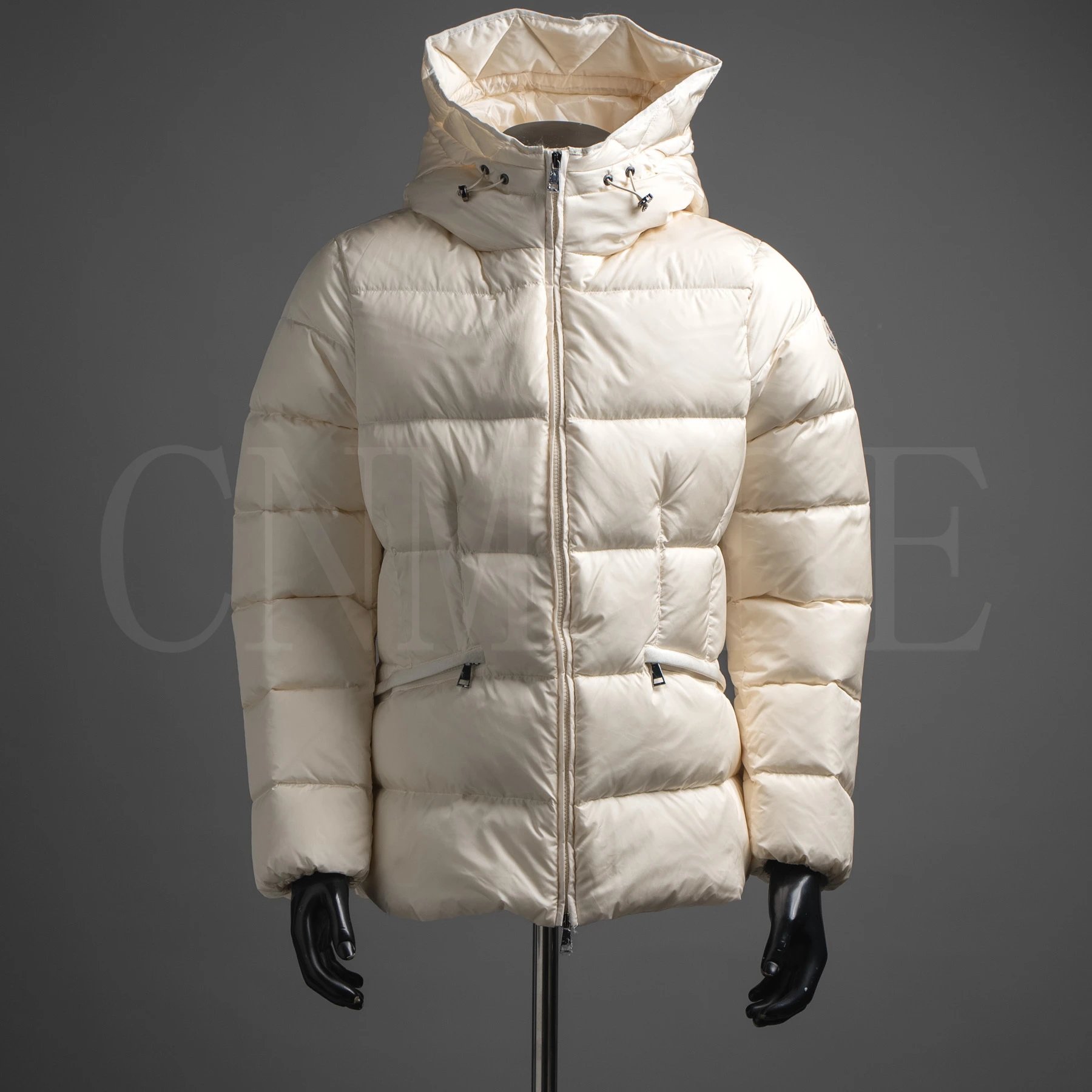 Avoce女士收腰连帽羽绒服-白色