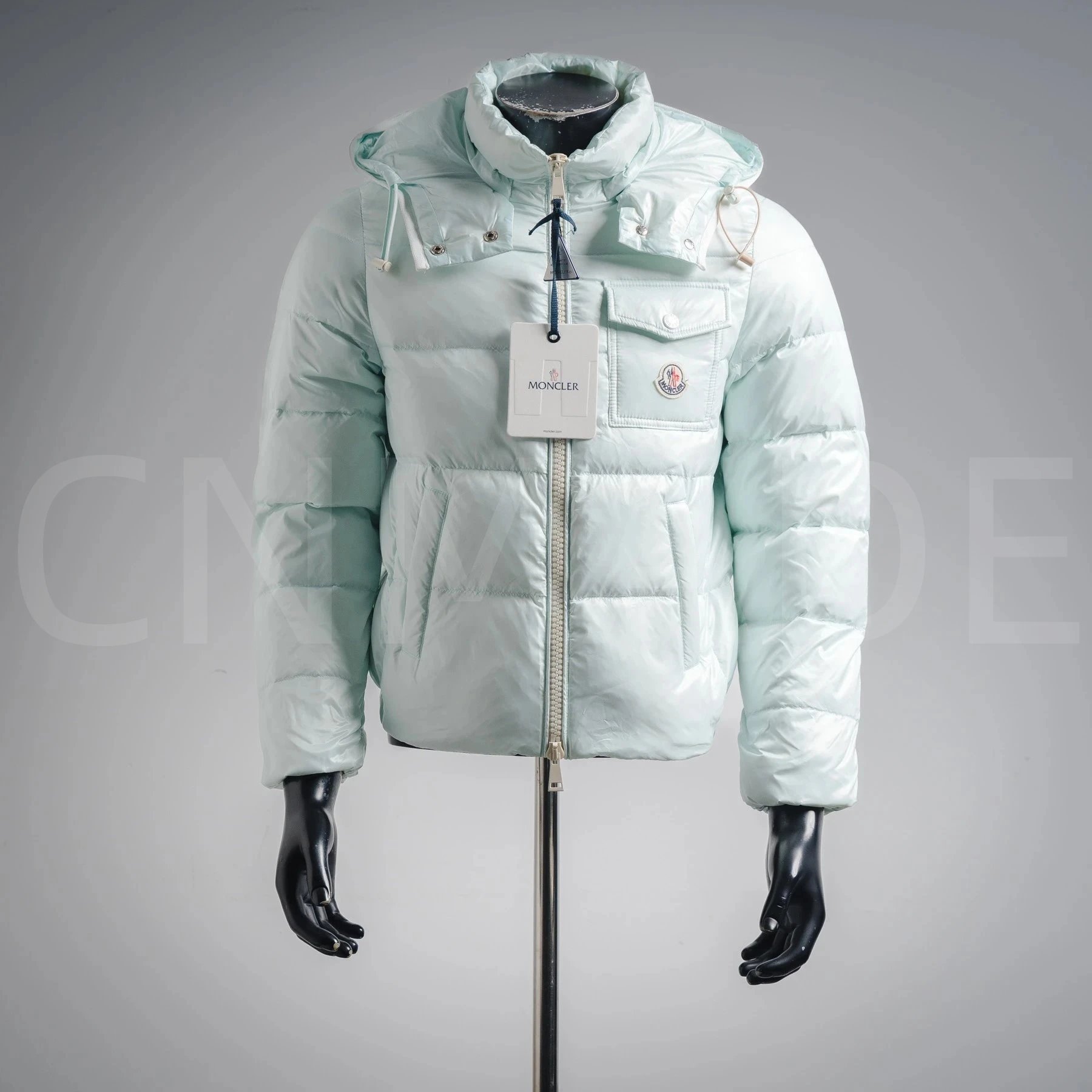 Andro女士短款徽标羽绒服-薄荷绿