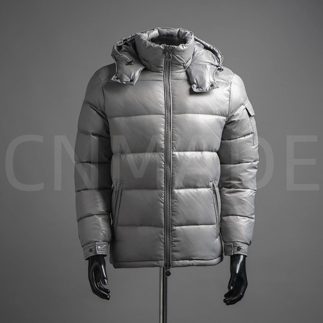 MCM0ncler灰色Ma ya 羽绒服