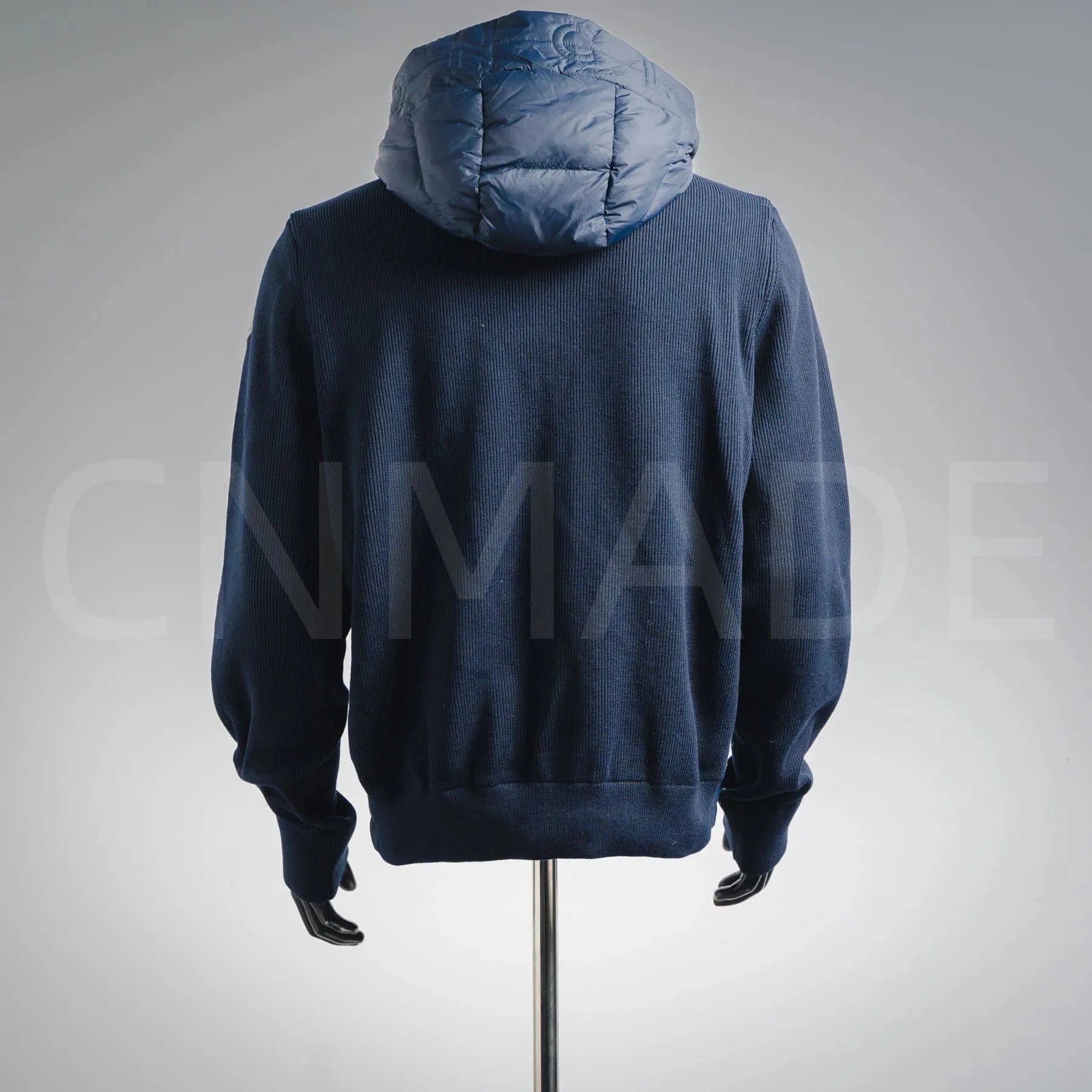 MCM0ncler针织拼接连帽羽绒服 4