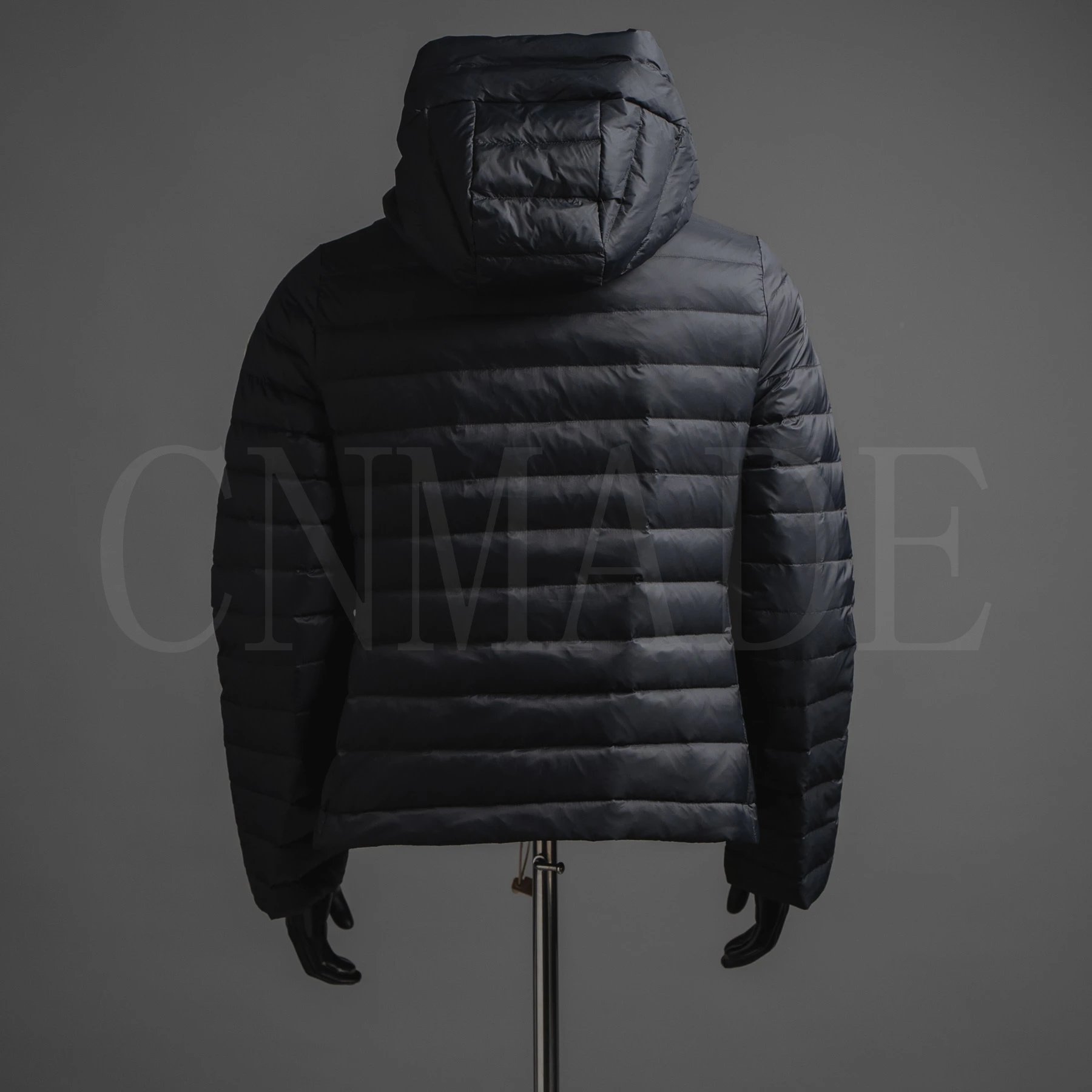 MCM0ncler女士排骨拉链连帽羽绒服 2