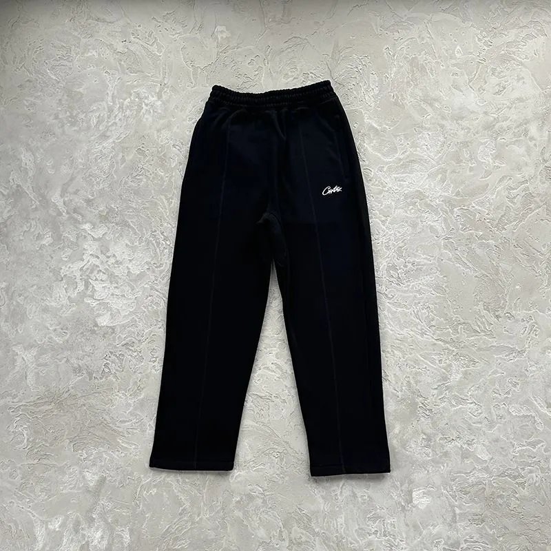 Corteiz HMP Sweatpants Open Hem Black