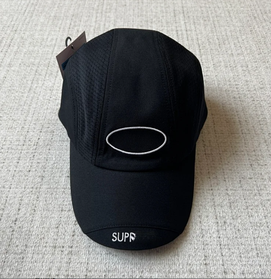 black baseball cap