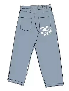 TrendySunshine Sunflower Loose Jeans