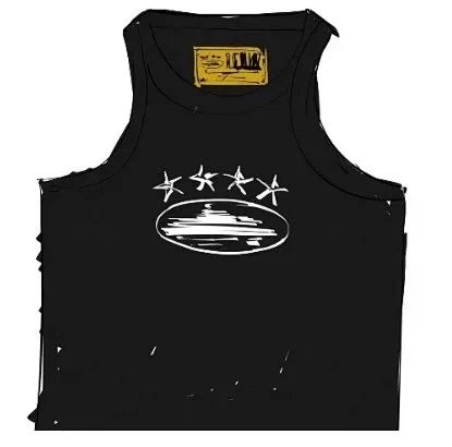 Crtz Alcatraz Tank Top 恶魔岛印花华夫格背心