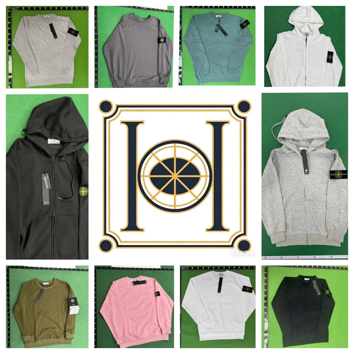 CL08 - Classic Crew Neck Fleece Long-Sleeve Hoodie Sweatshirt with Embroidered Badge - Unisex Matching Couple Style