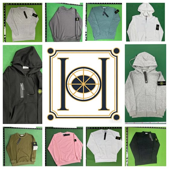 CL08 - Classic Crew Neck Fleece Long-Sleeve Hoodie Sweatshirt with Embroidered Badge - Unisex Matching Couple Style