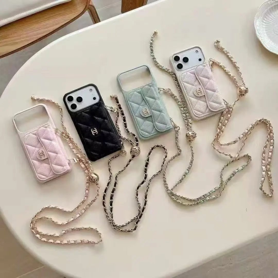 CC iPhone Case with Crossbody Chain