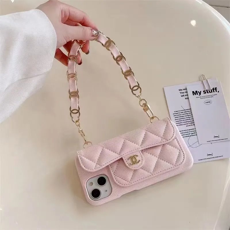 Light Pink Short-Chain Card Holder