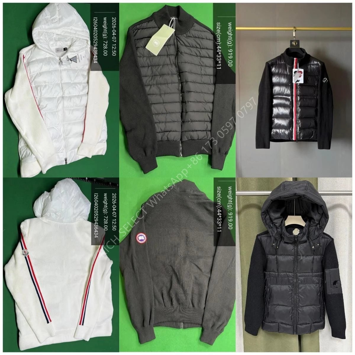 Moncler Jackets Hooded quilted down-knit hybrid jacket image 7