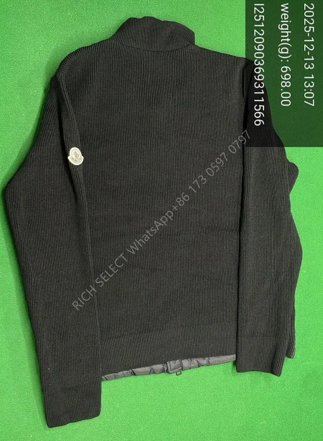 Moncler Jackets Hooded quilted down-knit hybrid jacket product detail image 17