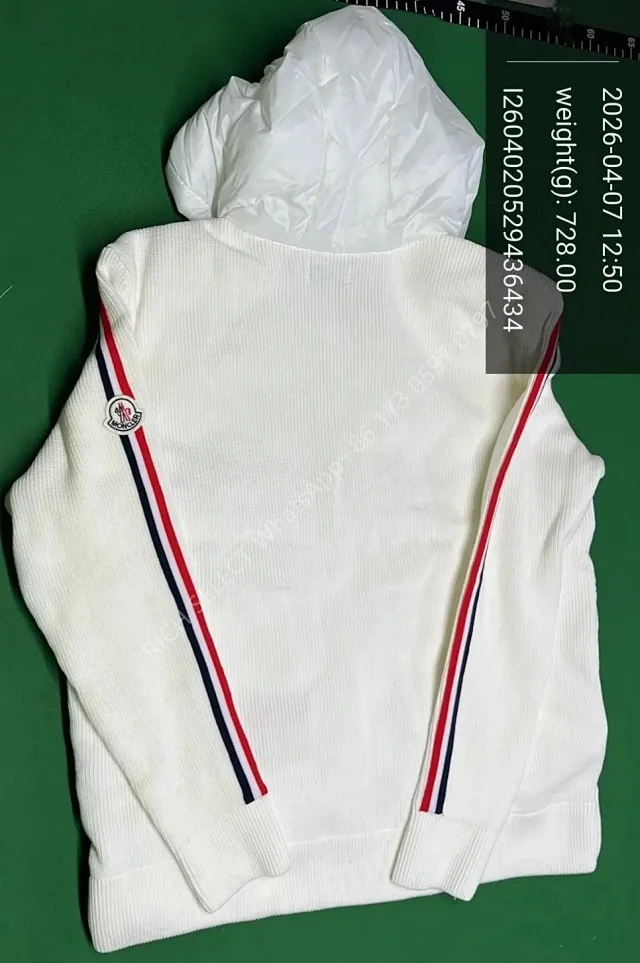 Moncler Jackets Hooded quilted down-knit hybrid jacket product detail image 41