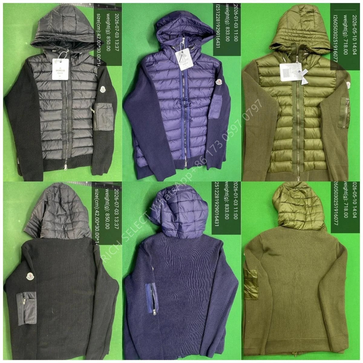 Moncler Jackets Hooded quilted down-knit hybrid jacket image 2