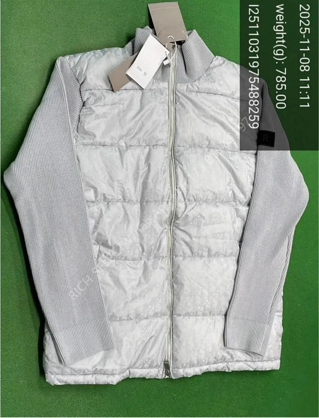 Moncler Jackets Hooded quilted down-knit hybrid jacket product detail image 32