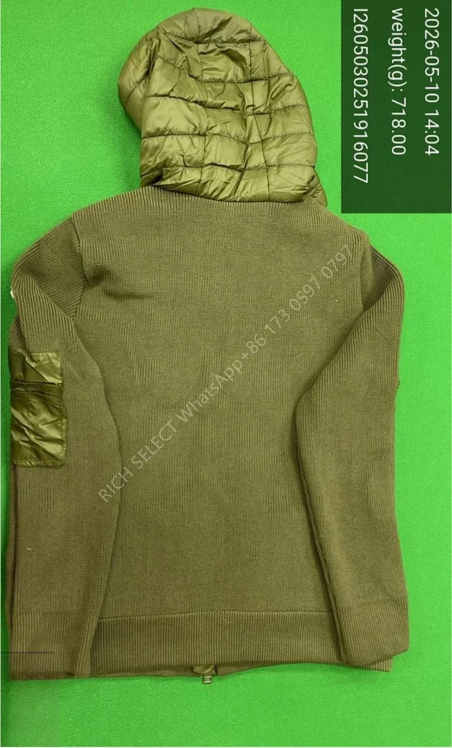 Moncler Jackets Hooded quilted down-knit hybrid jacket product detail image 15
