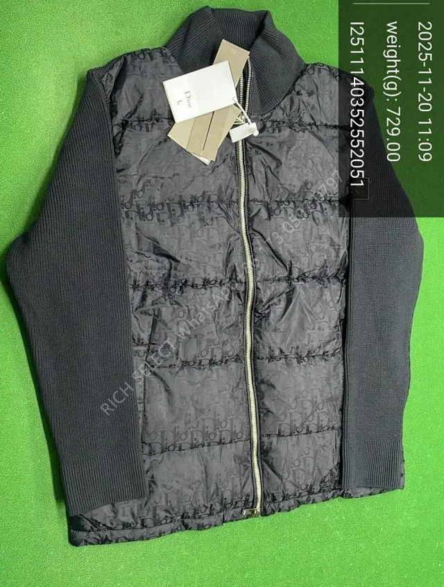 Moncler Jackets Hooded quilted down-knit hybrid jacket product detail image 30