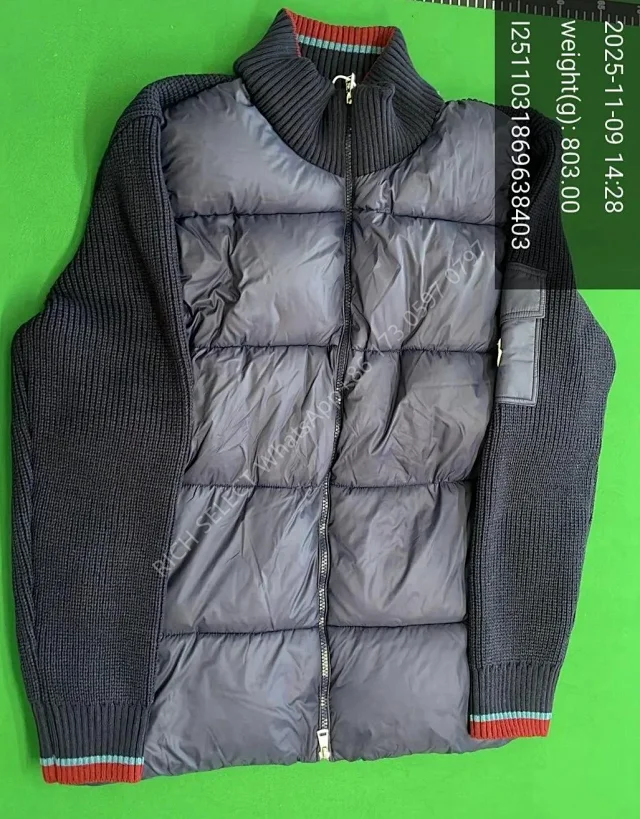 Moncler Jackets Hooded quilted down-knit hybrid jacket product detail image 26