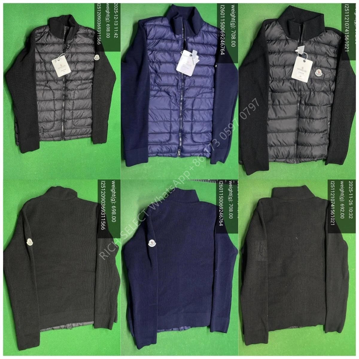 Moncler Jackets Hooded quilted down-knit hybrid jacket image 3