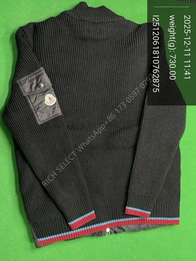 Moncler Jackets Hooded quilted down-knit hybrid jacket product detail image 25