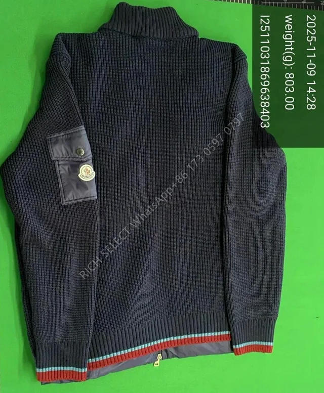 Moncler Jackets Hooded quilted down-knit hybrid jacket product detail image 27