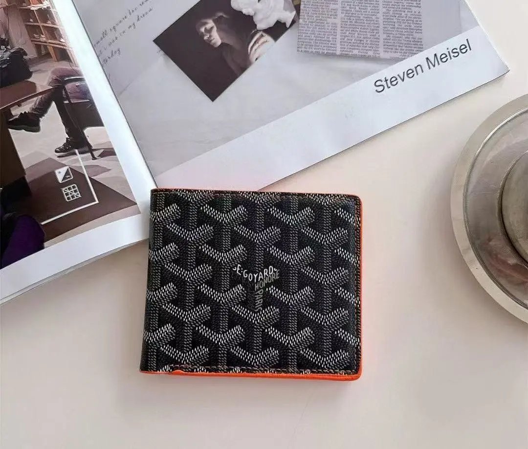 GY-Bifold Wallet-Black Orange