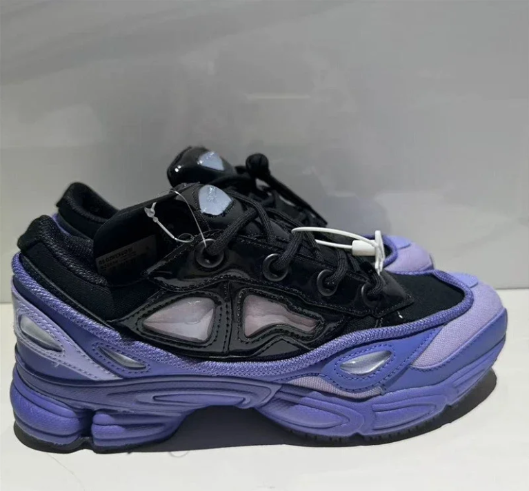 Raf Simons Sneakers Chunky color-block with translucent side panels — Black and blue