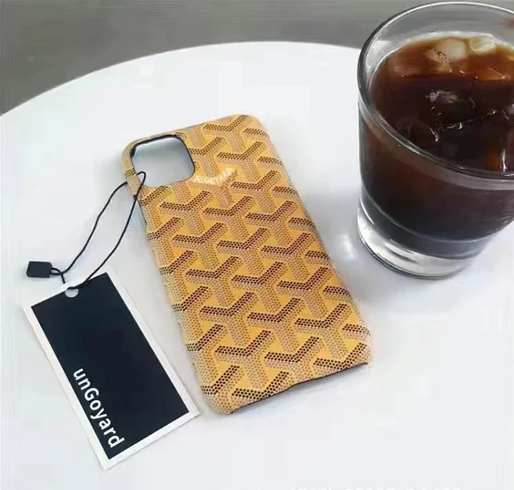 Goyard Phone Cases Chevron Monogram Case — geya yellow