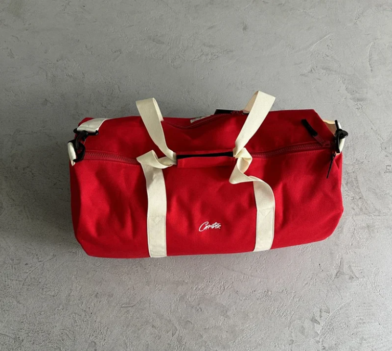 Corteiz Travel Bags Alcatraz Duffle — Red bucket bag