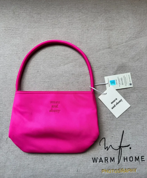 Mucu and Ebony Shoulder Bags Small top-handle bag — Rose red