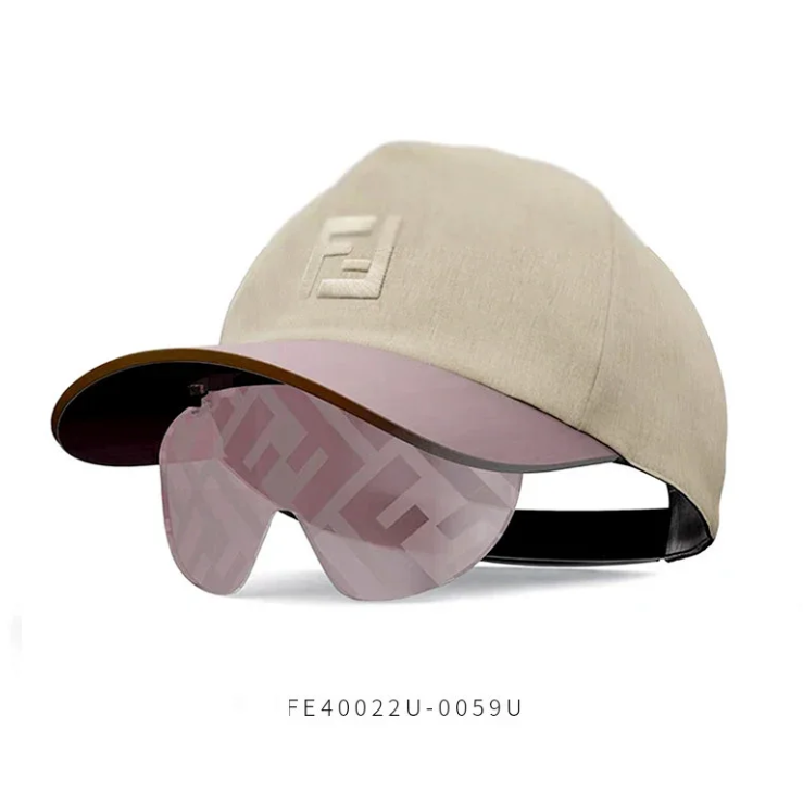 Fendi Hats FE40022U baseball cap with integrated visor sunglasses product image