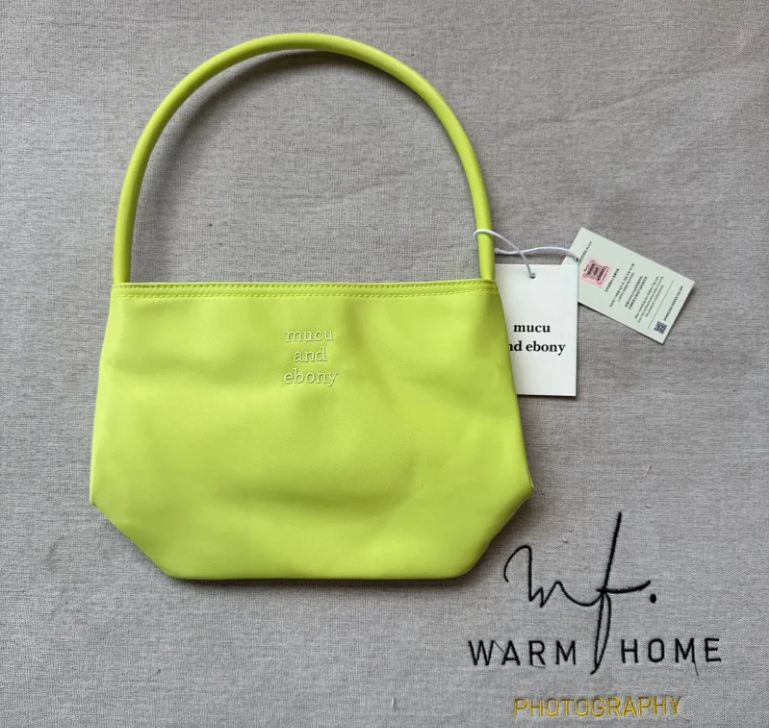 Mucu and Ebony Shoulder Bags Small top-handle bag — Lime green