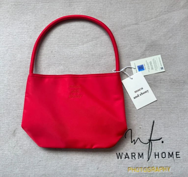 Mucu and Ebony Shoulder Bags Small top-handle bag — Jam Red