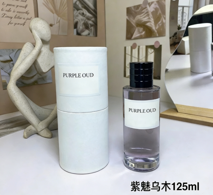 Unbranded Ambre Nuit / TViera Oud Rosewood fragrance variants — Purple charm ebony 125 ML