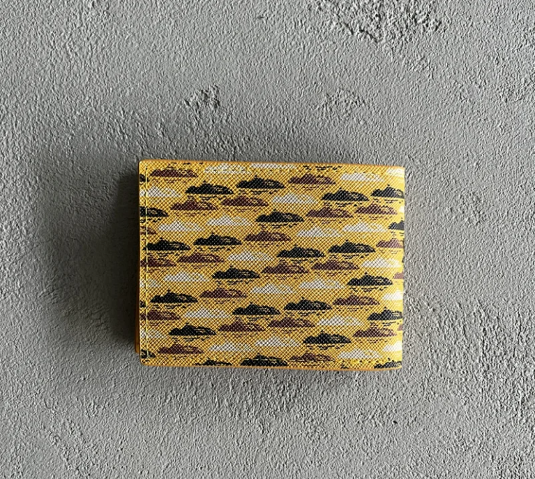 Corteiz Travel Bags Alcatraz Duffle — Yellow Leather Wallet