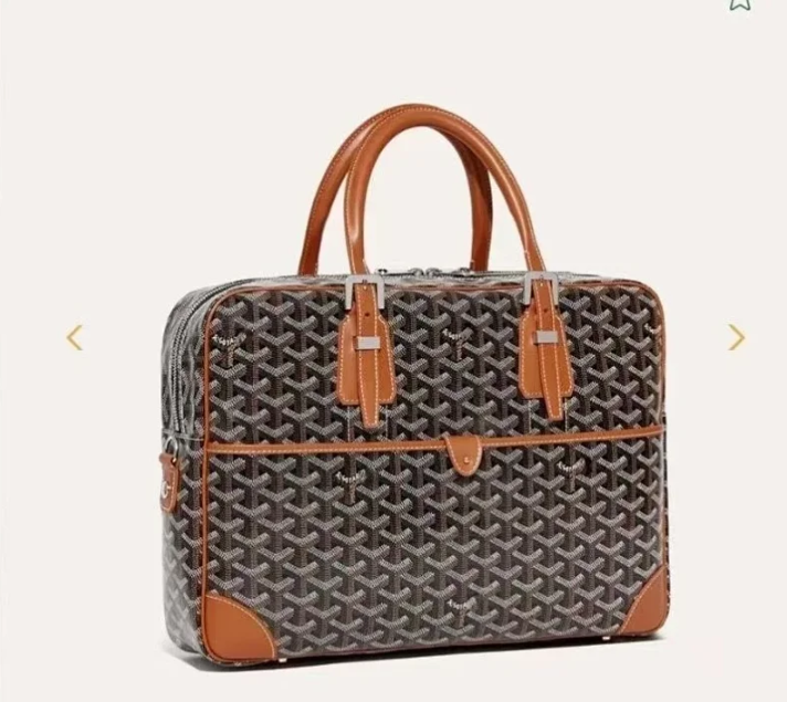 Goyard Uncategorized Coated Canvas Briefcase with Shoulder Strap image 5