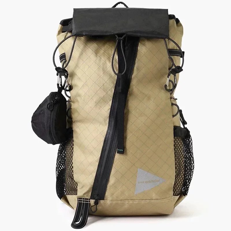 and wander Backpacks Roll-Top Ripstop Backpack — Khaki