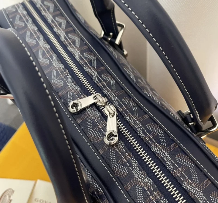 Goyard Uncategorized Coated Canvas Briefcase with Shoulder Strap image 3